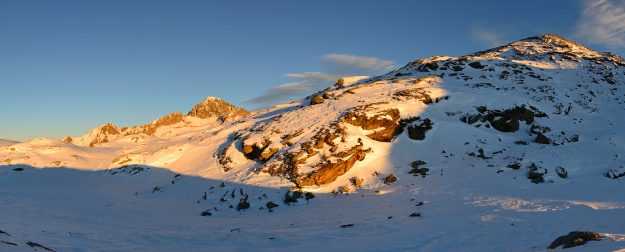 Laghi lasteati innevati